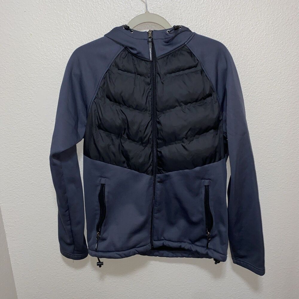 New Balance Men’s Full Zip Hooded Jacket Size S Gray